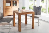 Table salle à manger carrée en bois sheesham massif