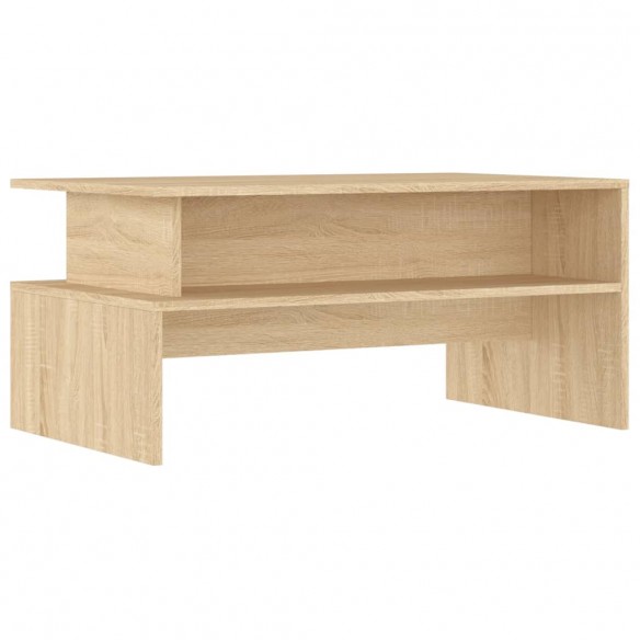 Table basse chêne sonoma 90x55x42,5 cm bois d'ingénierie