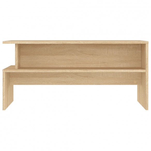 Table basse chêne sonoma 90x55x42,5 cm bois d'ingénierie