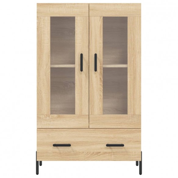 Buffet haut chêne sonoma 69,5x31x115 cm bois d'ingénierie