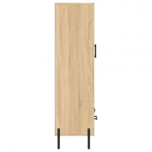 Buffet haut chêne sonoma 69,5x31x115 cm bois d'ingénierie