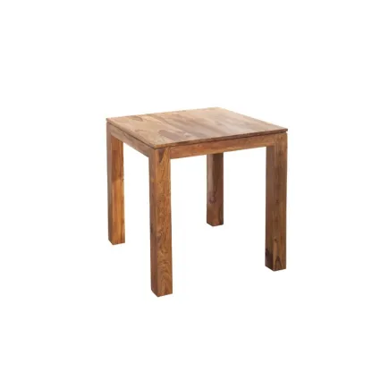 Table salle à manger carrée en bois sheesham massif 2