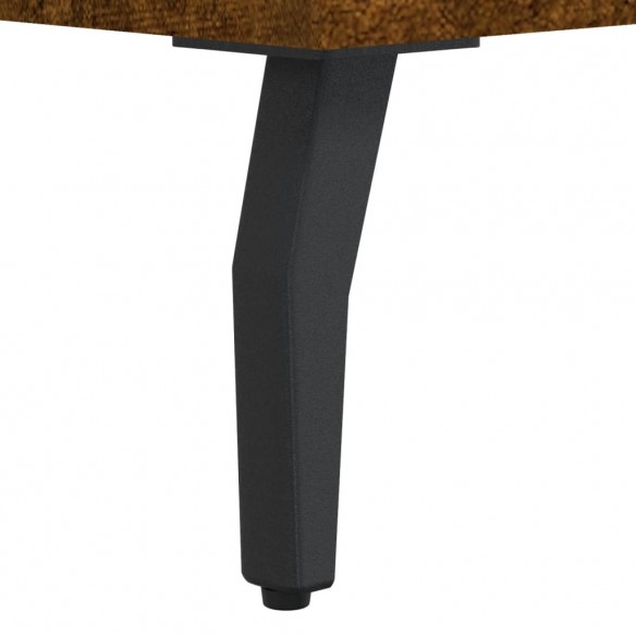 Tables basses 2 pcs chêne fumé 50x50x40 cm bois d'ingénierie