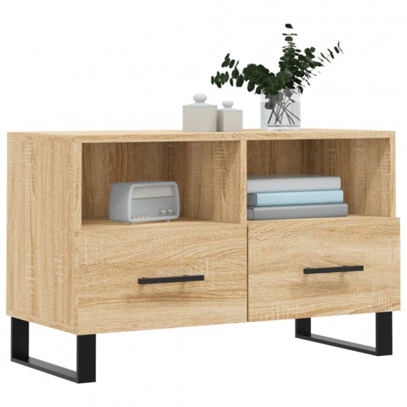 Meuble TV Chêne sonoma 80x36x50 cm Bois d'ingénierie