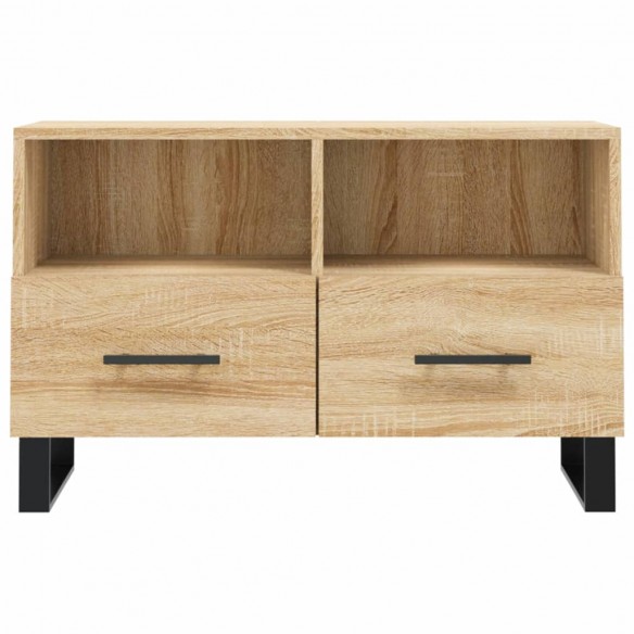 Meuble TV Chêne sonoma 80x36x50 cm Bois d'ingénierie