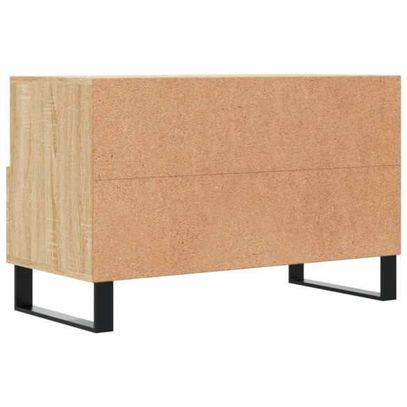 Meuble TV Chêne sonoma 80x36x50 cm Bois d'ingénierie