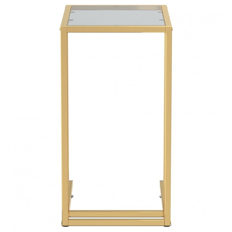 Table d'appoint pour ordinateur Noir 50x35x65 cm Verre trempé