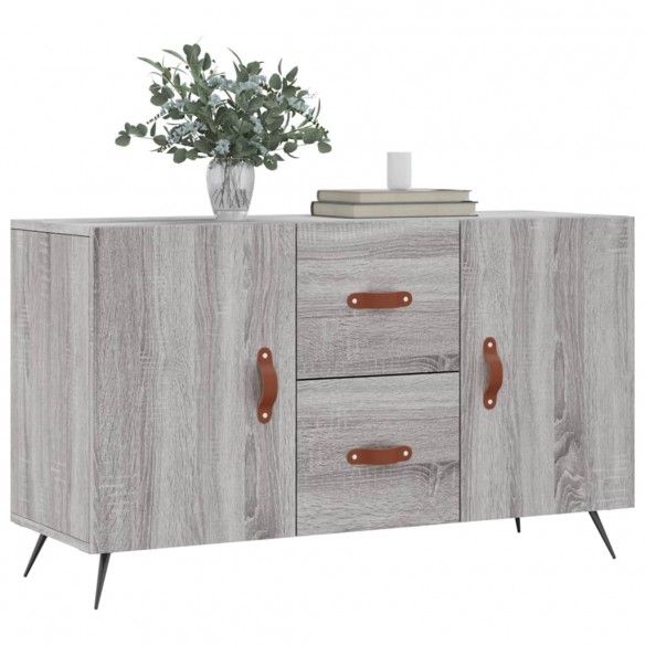 Buffet sonoma gris 100x36x60 cm bois d'ingénierie