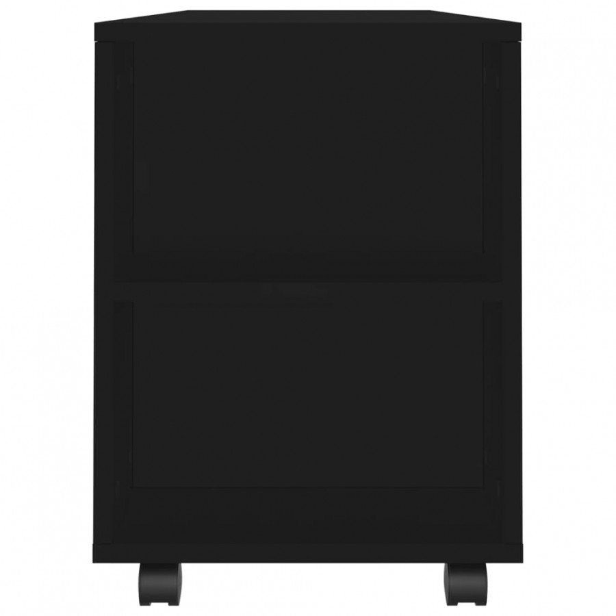 Meuble TV noir 102x34,5x43 cm bois d'ingénierie Meuble TV noir 102x34,5x43 cm bois d'ingénierie