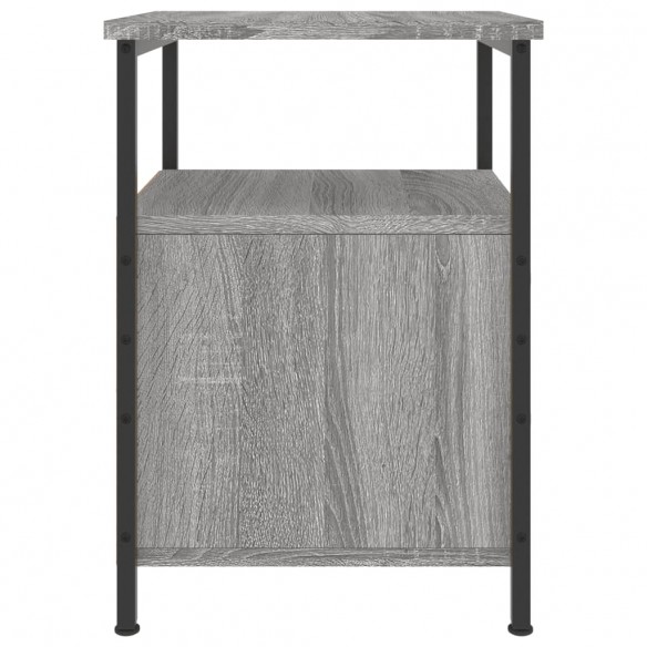 Table de chevet sonoma gris 34x35,5x50 cm bois d'ingénierie