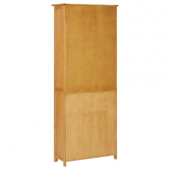 Bibliothèque avec 2 portes 70x30x180 cm Bois de chêne massif