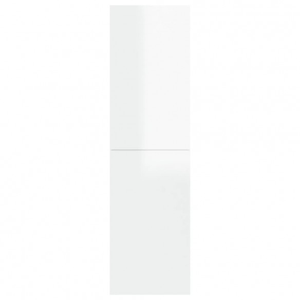 Meuble TV Blanc brillant 30,5x30x110 cm Aggloméré