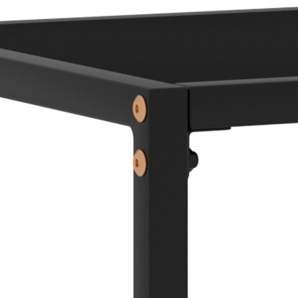 Table console Noir 100x35x75 cm Verre trempé