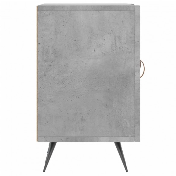 Meuble TV gris béton 150x30x50 cm bois d'ingénierie