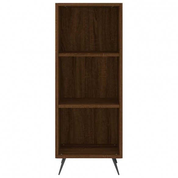 Buffet haut Chêne marron 34,5x34x180 cm Bois d'ingénierie