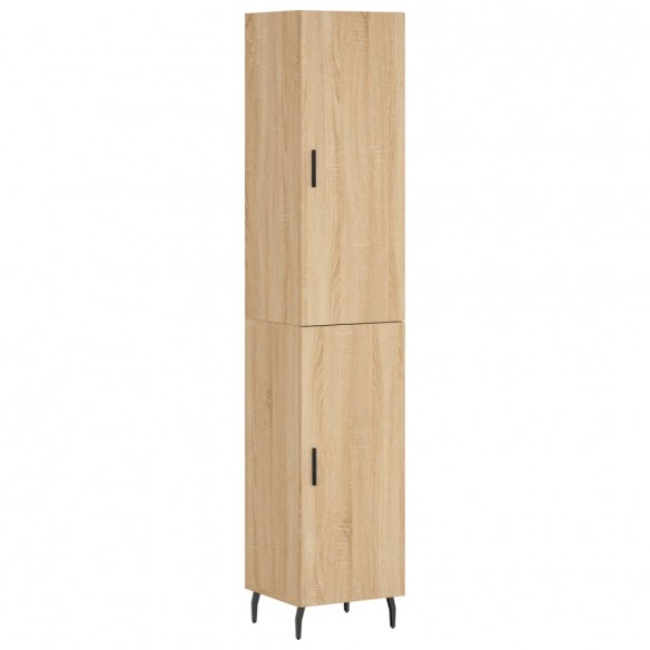 Buffet haut Chêne sonoma 34,5x34x180 cm Bois d'ingénierie