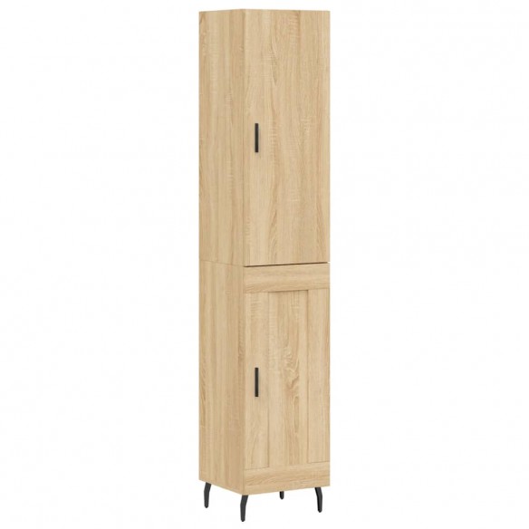 Buffet haut Chêne sonoma 34,5x34x180 cm Bois d'ingénierie