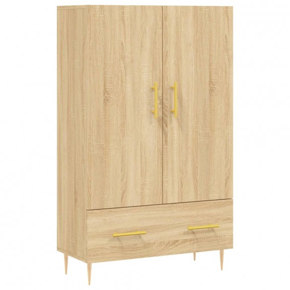 Buffet haut chêne sonoma 69,5x31x115 cm bois d'ingénierie