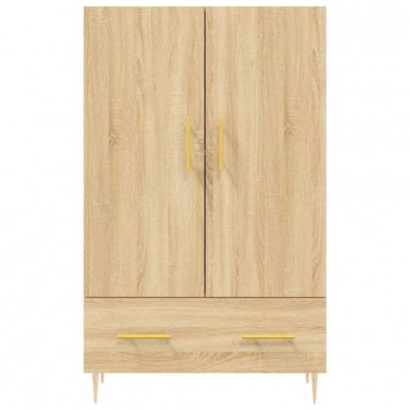 Buffet haut chêne sonoma 69,5x31x115 cm bois d'ingénierie