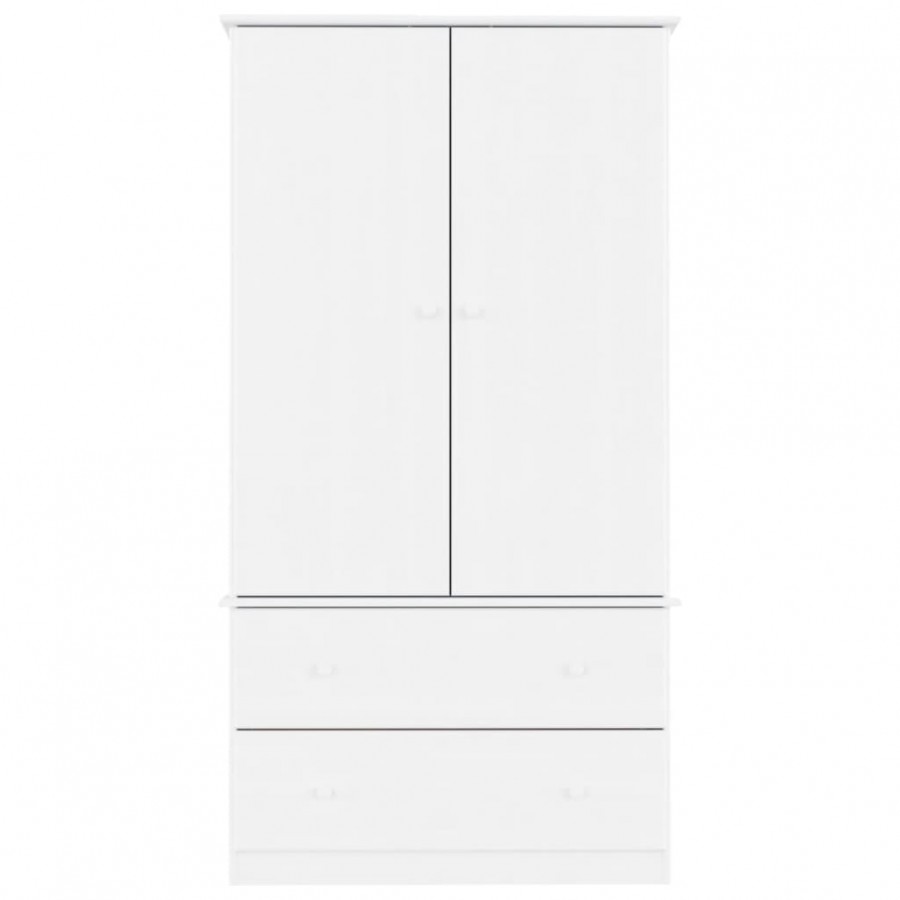 Garde-robe ALTA blanc 90x55x170 cm bois massif de pin