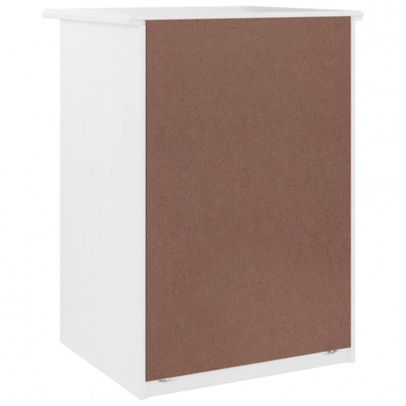 Table de chevet ALTA blanc 41x35x55 cm bois de pin massif