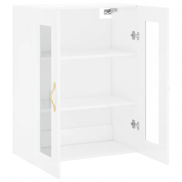 Armoire murale blanc brillant 69,5x34x90 cm