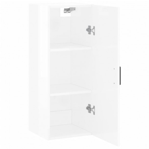 Armoire murale blanc brillant 34,5x34x90 cm