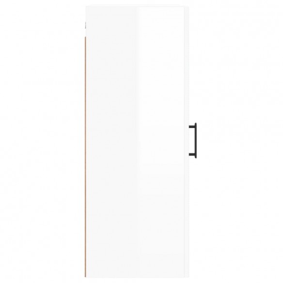 Armoire murale blanc brillant 34,5x34x90 cm