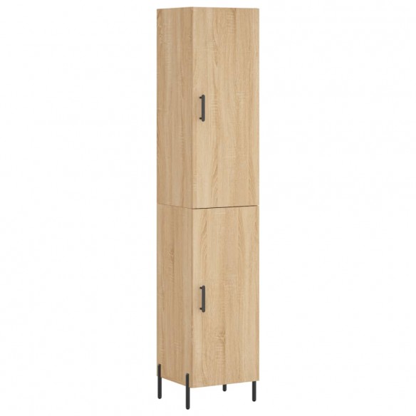 Buffet haut Chêne sonoma 34,5x34x180 cm Bois d'ingénierie