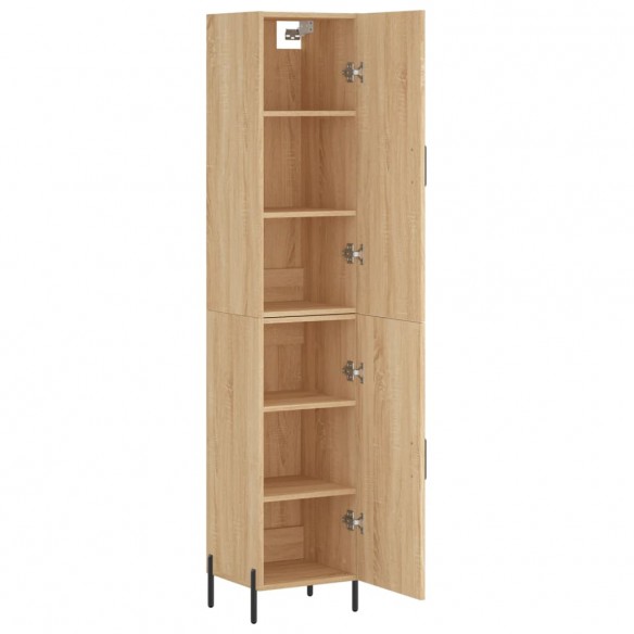 Buffet haut Chêne sonoma 34,5x34x180 cm Bois d'ingénierie