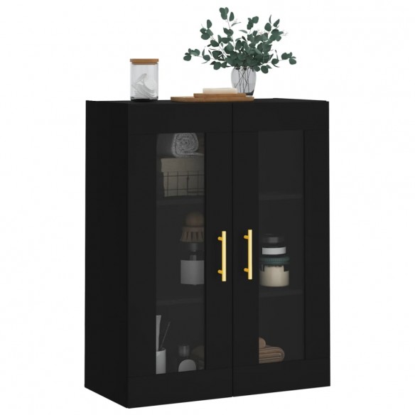 Armoire murale noir 69,5x34x90 cm