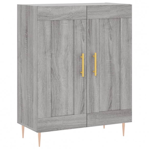 Buffet haut Sonoma gris 69,5x34x180 cm Bois d'ingénierie