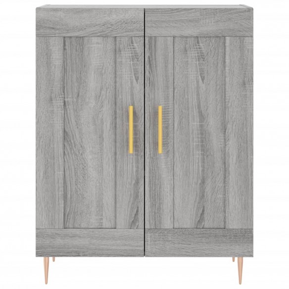 Buffet haut Sonoma gris 69,5x34x180 cm Bois d'ingénierie