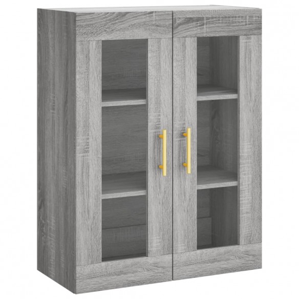 Armoires murales 2 pcs sonoma gris bois d'ingénierie