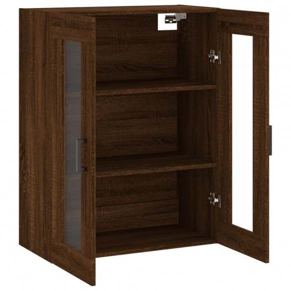 Armoire murale chêne marron 69,5x34x90 cm