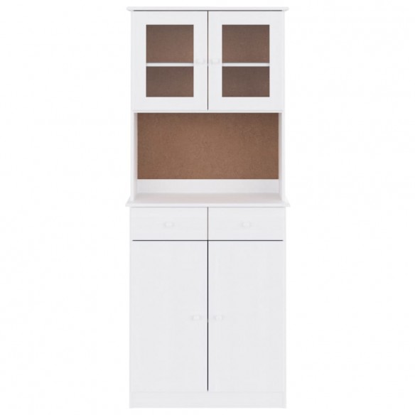 Buffet ALTA blanc 77x35x188 cm bois massif de pin