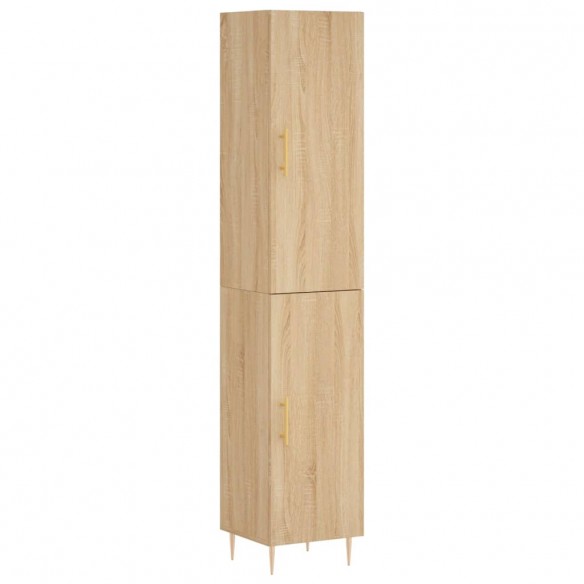 Buffet haut Chêne sonoma 34,5x34x180 cm Bois d'ingénierie