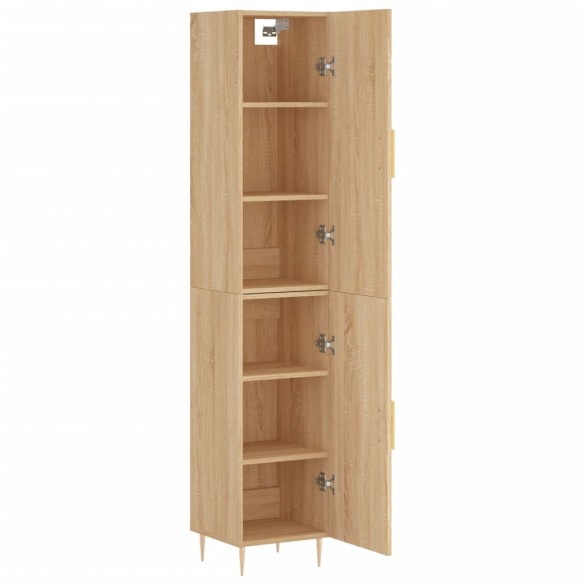 Buffet haut Chêne sonoma 34,5x34x180 cm Bois d'ingénierie