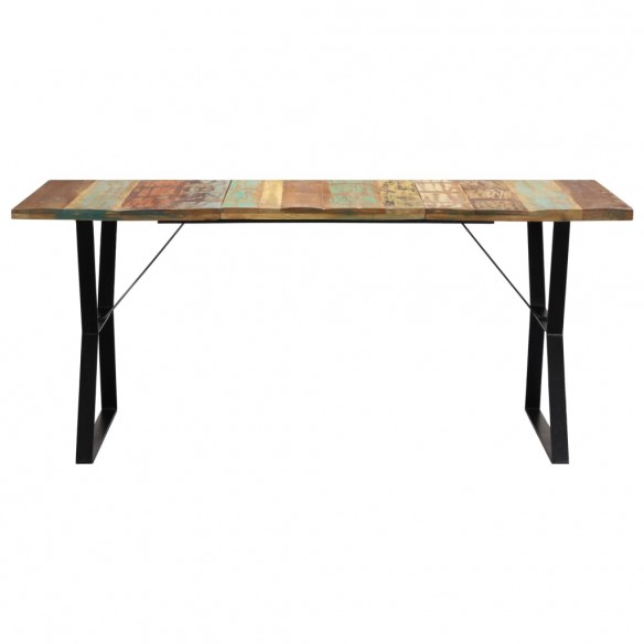 Table de salle à manger 180x90x76cm Bois de récupération solide