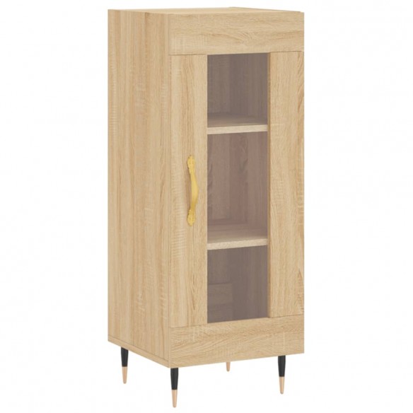 Buffet haut Chêne sonoma 34,5x34x180 cm Bois d'ingénierie