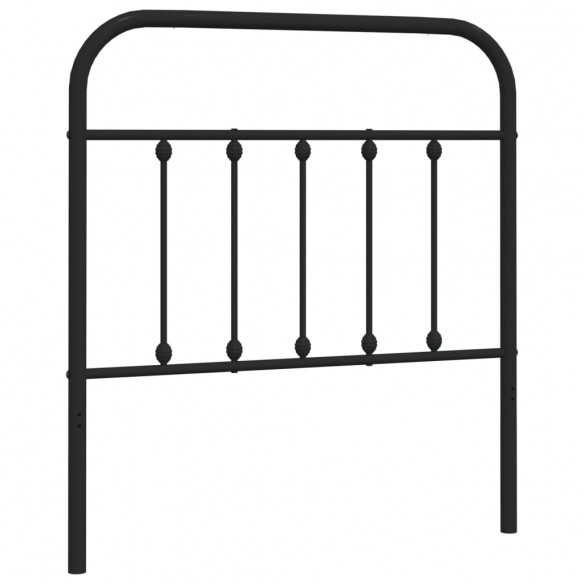 Tête de lit métal noir 80 cm