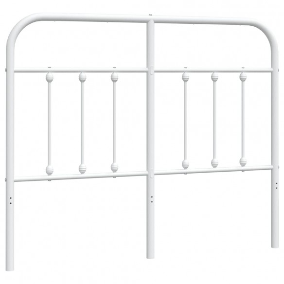 Tête de lit métal blanc 120 cm