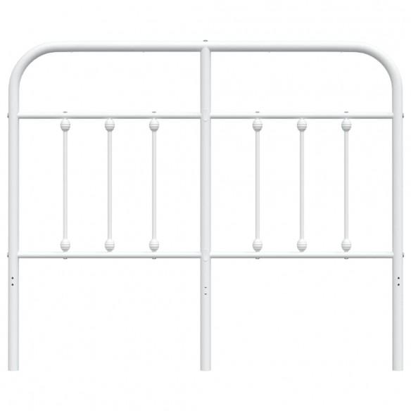 Tête de lit métal blanc 120 cm