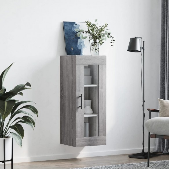 Armoire murale sonoma gris 34,5x34x90 cm