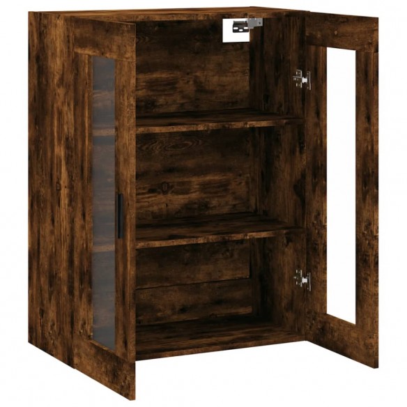 Armoire murale chêne fumé 69,5x34x90 cm