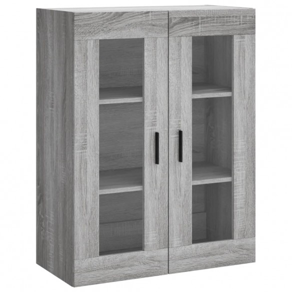 Buffet haut Sonoma gris 69,5x34x180 cm Bois d'ingénierie