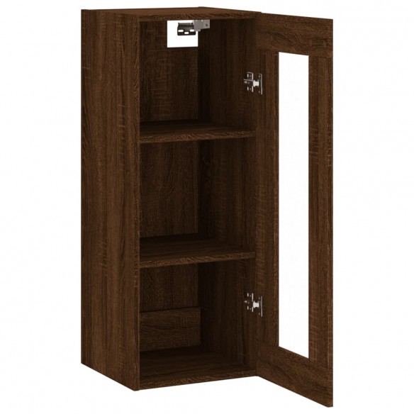 Armoire murale chêne marron 34,5x34x90 cm