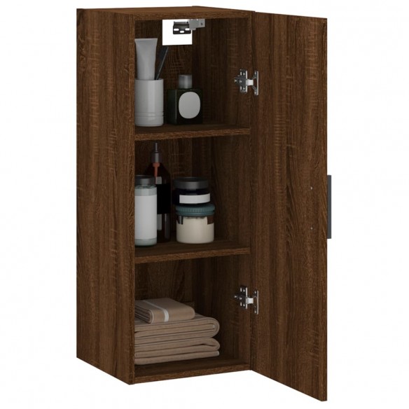 Armoire murale chêne marron 34,5x34x90 cm