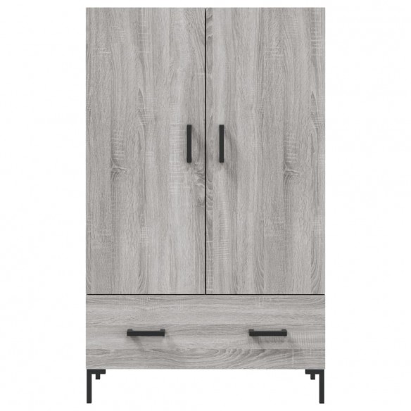 Buffet haut sonoma gris 69,5x31x115 cm bois d'ingénierie