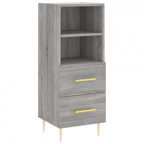 Buffet haut Sonoma gris 34,5x34x180 cm Bois d'ingénierie